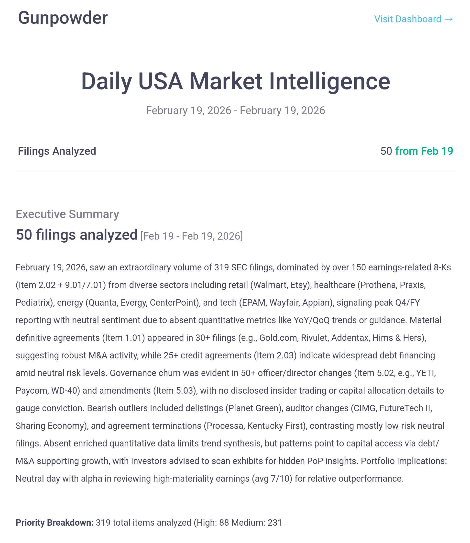 Advanced Daily Market Insights